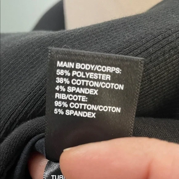 Women's Black Zella Wrap Neck Fleece lined Jacket - Picture 7 of 7